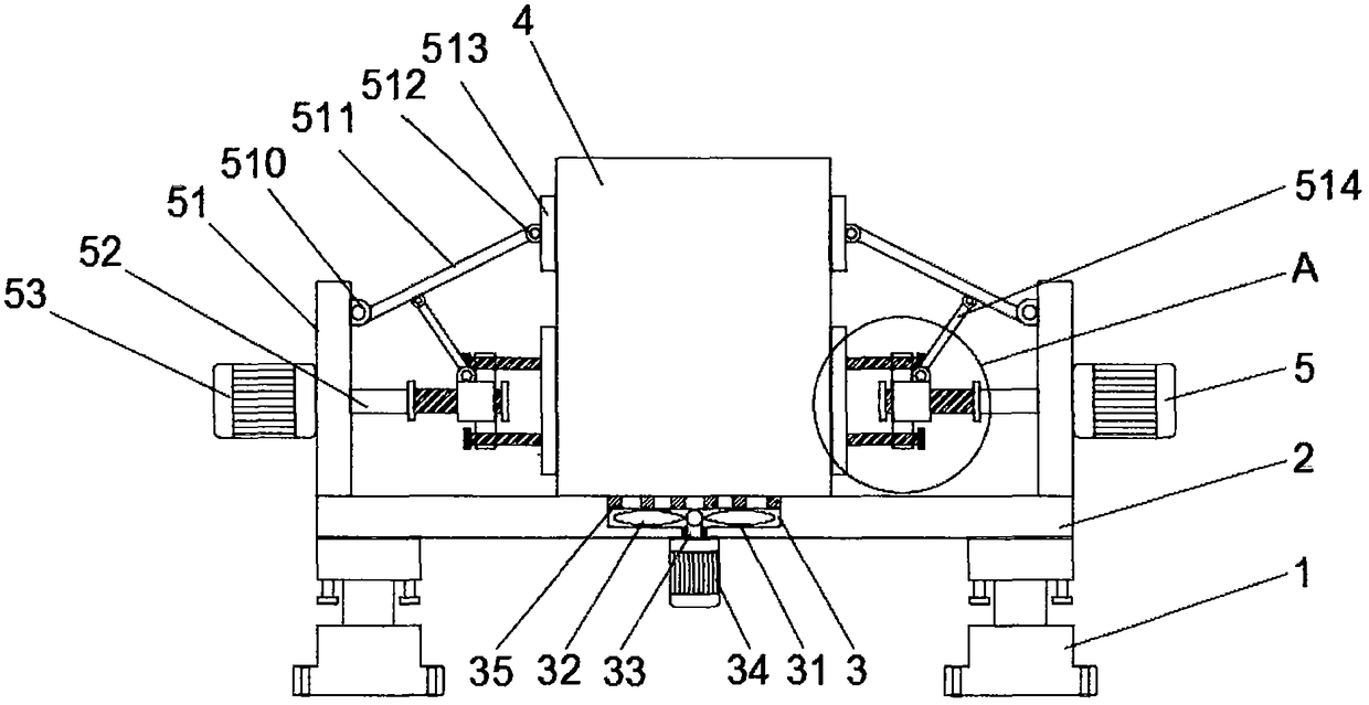 Electromechanical equipment fixing device and using method thereof