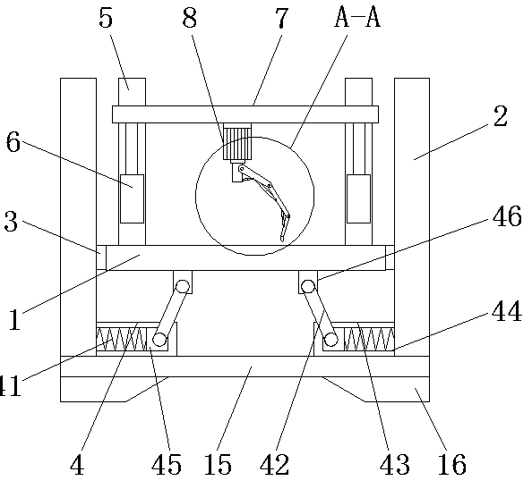 Cutting device used for round glass furniture