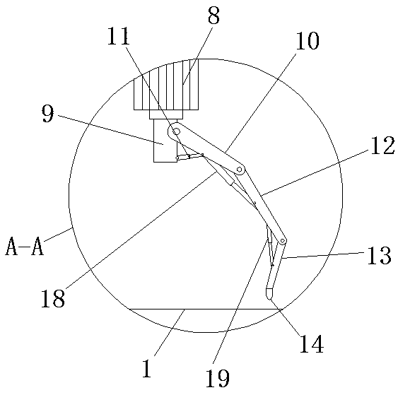 Cutting device used for round glass furniture