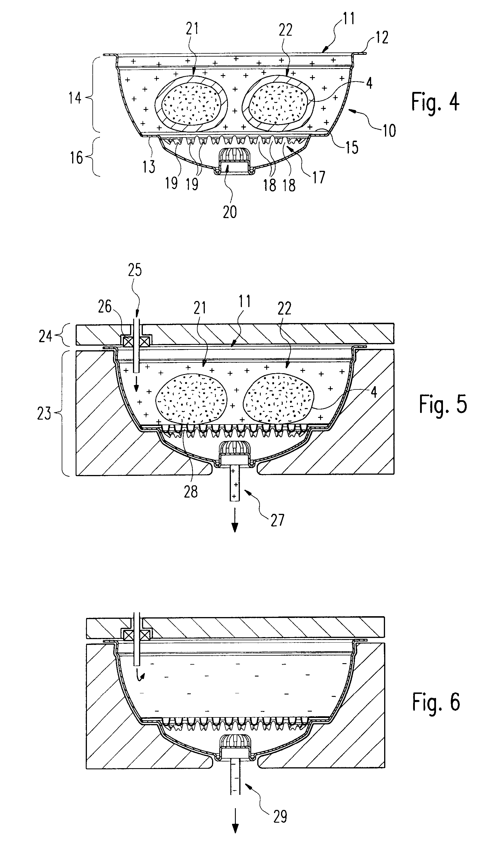 Beverage ingredient containing capsule having several compartments