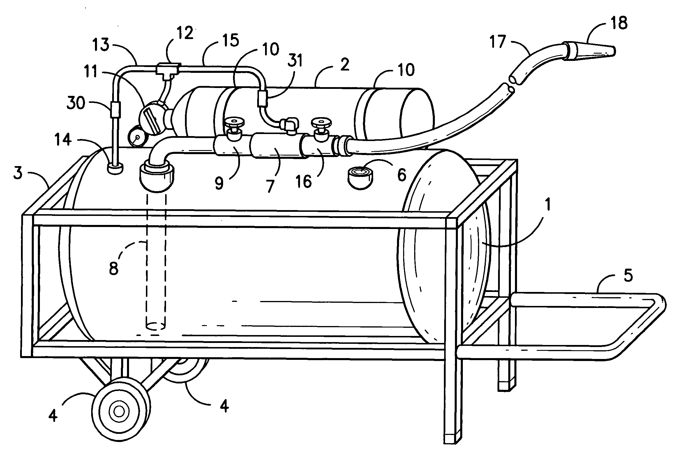 Fire suppression apparatus and method for generating foam