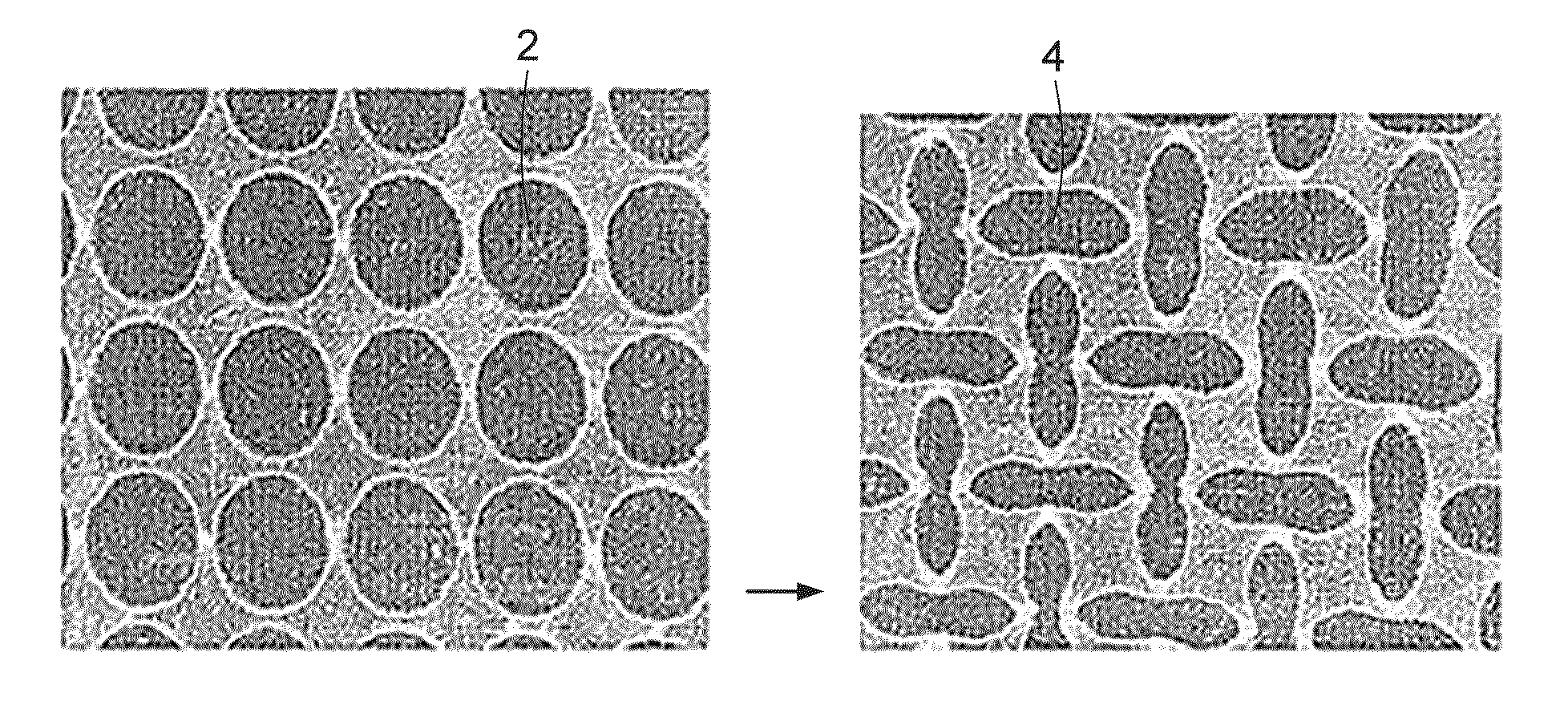 Pattern production and recovery by transformation