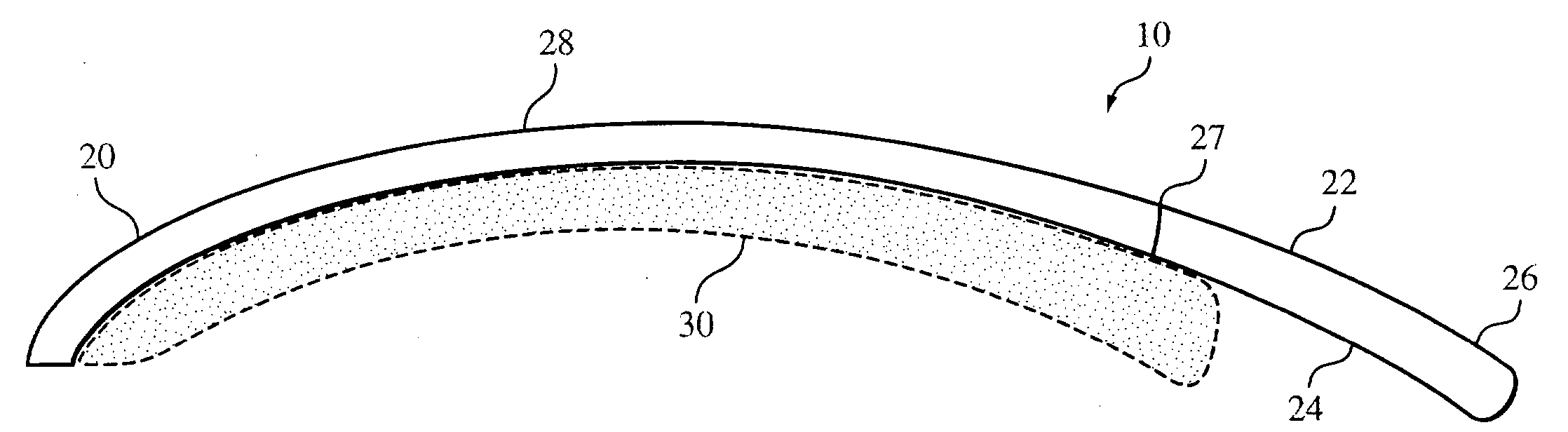 Conformable artificial fingernail and method of making same