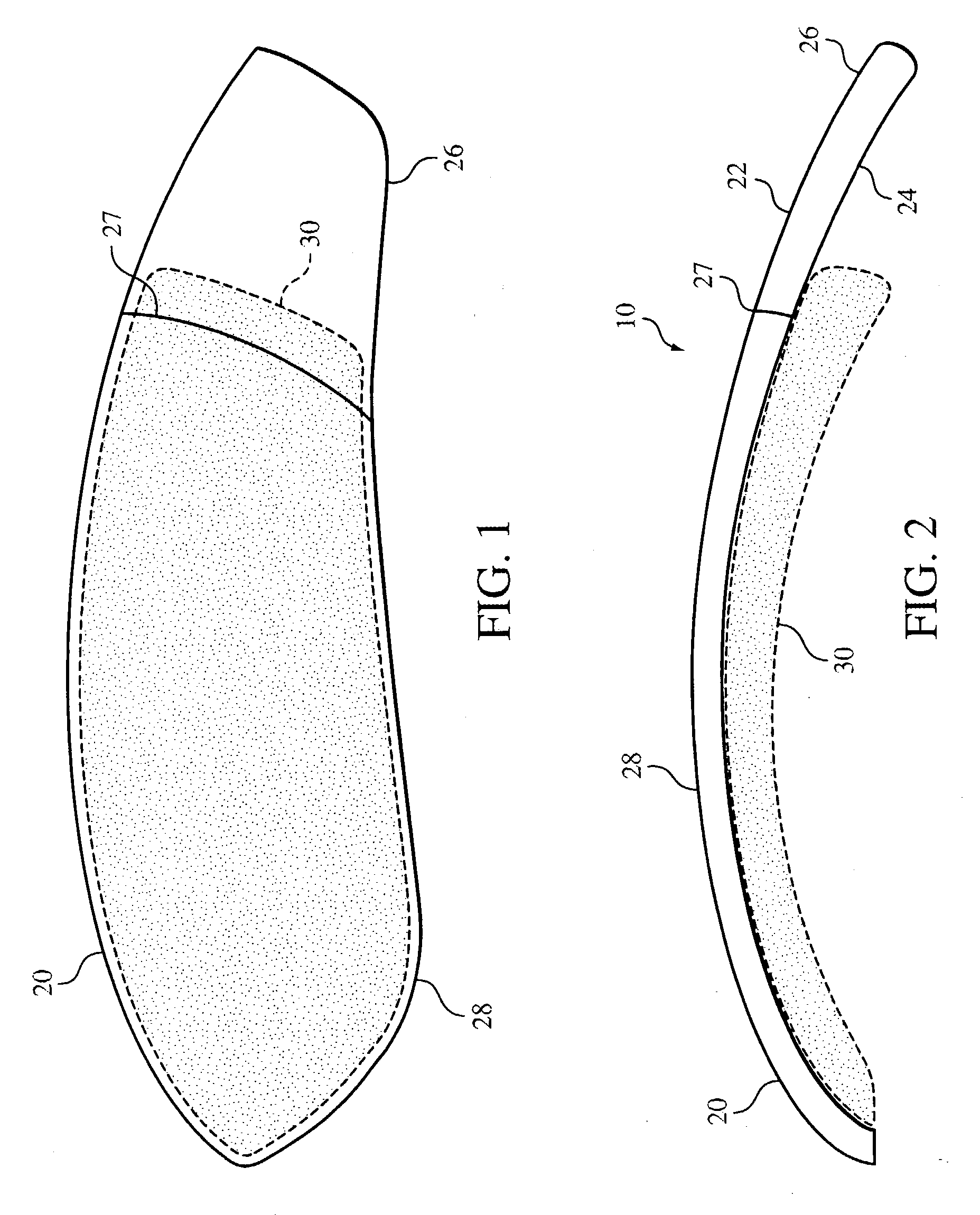 Conformable artificial fingernail and method of making same