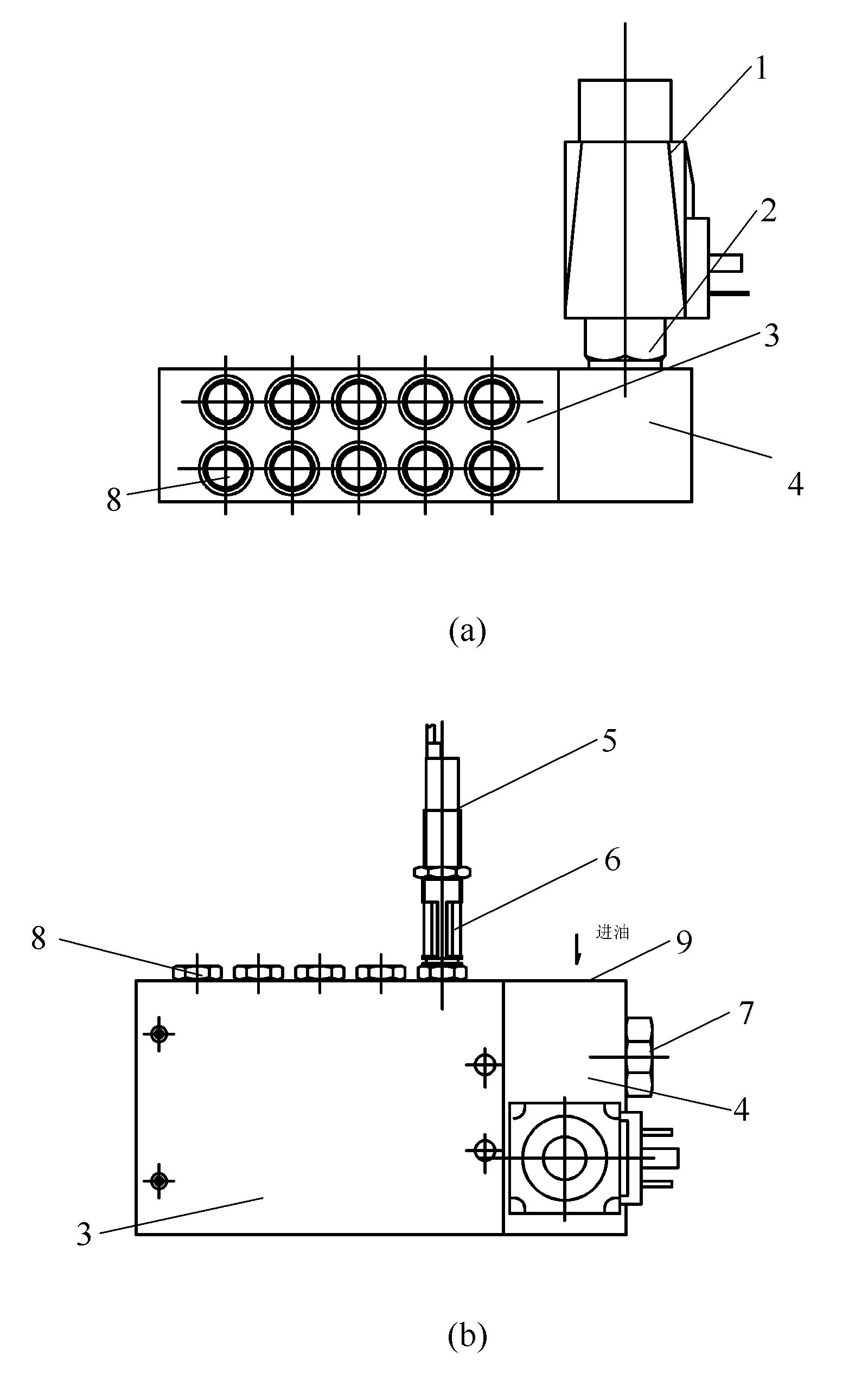 Single-wire intelligent lubricating oil distributor assembly