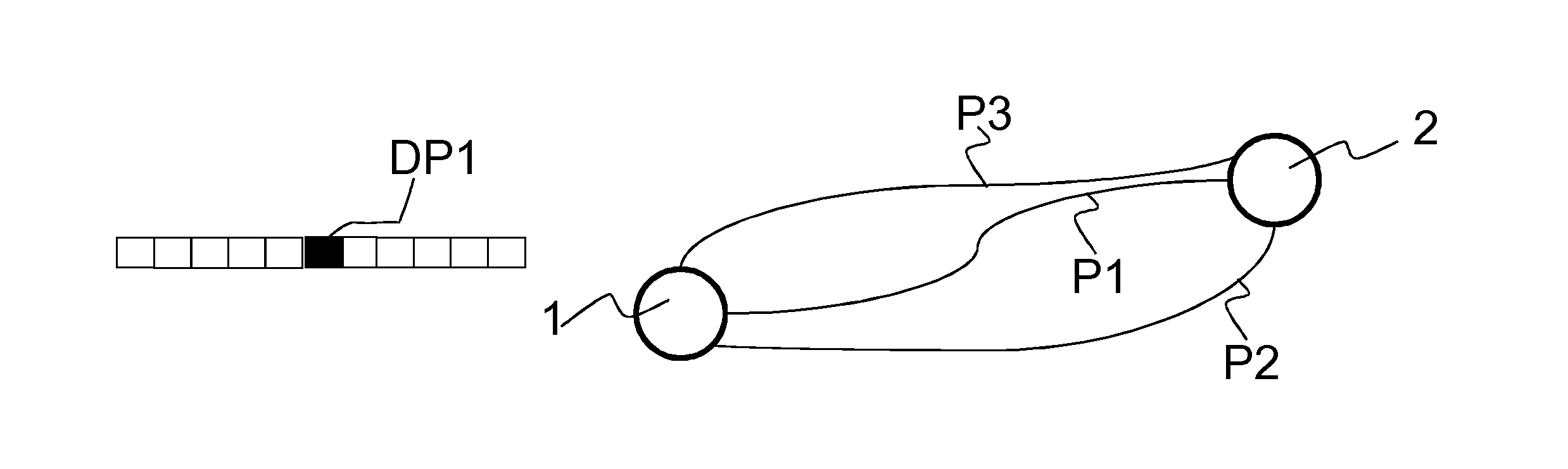 Method for evaluating an available path bitrate based on an acknowledgement path selection