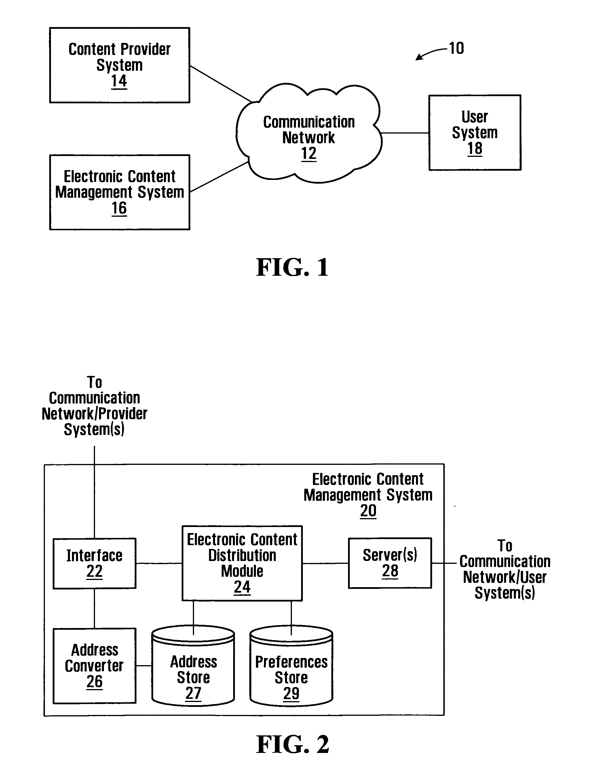 Electronic content management systems and methods