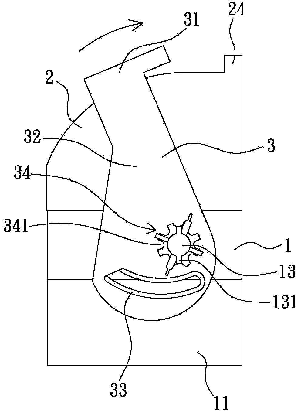 Electric connector and locking structure thereof