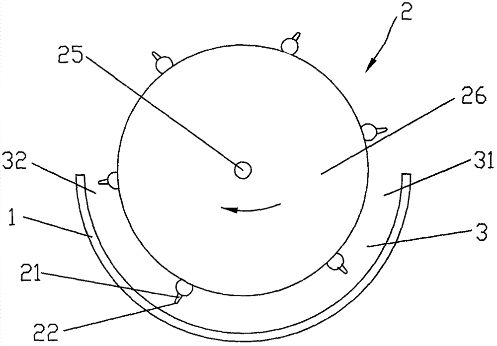 Bean crop threshing device