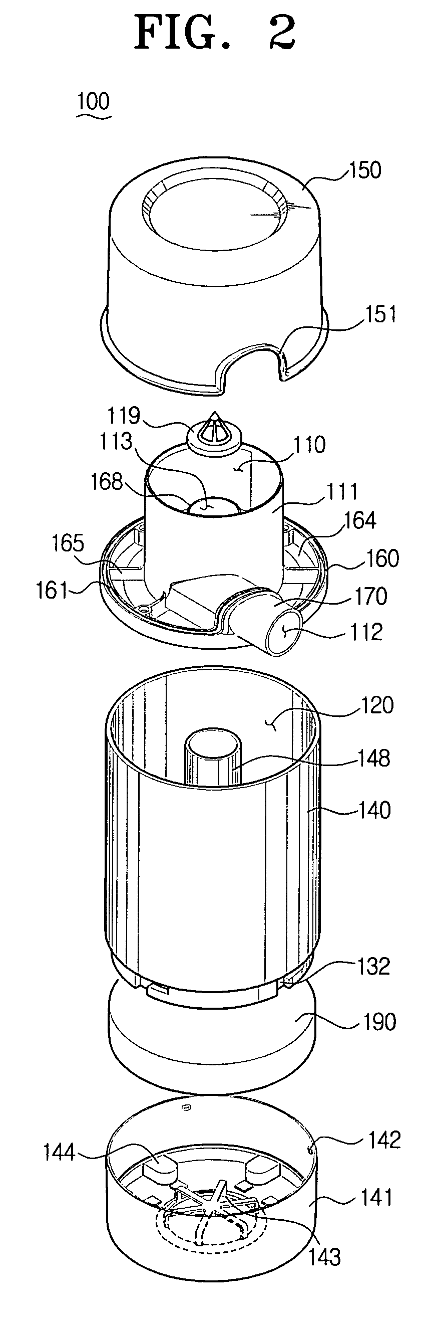 Dust collection apparatus for vacuum cleaner