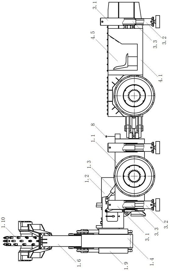 Roadway slotting machine for coal mine