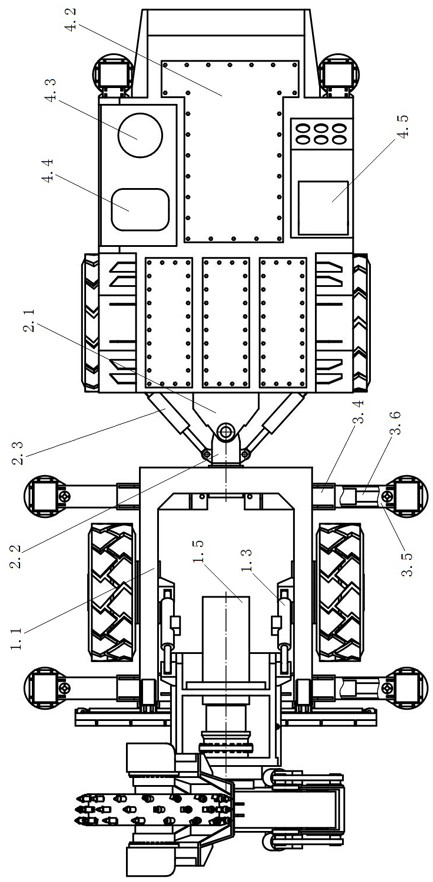 Roadway slotting machine for coal mine