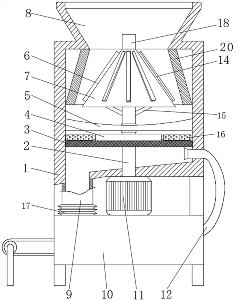 Coal briquette crushing device used for coal mining