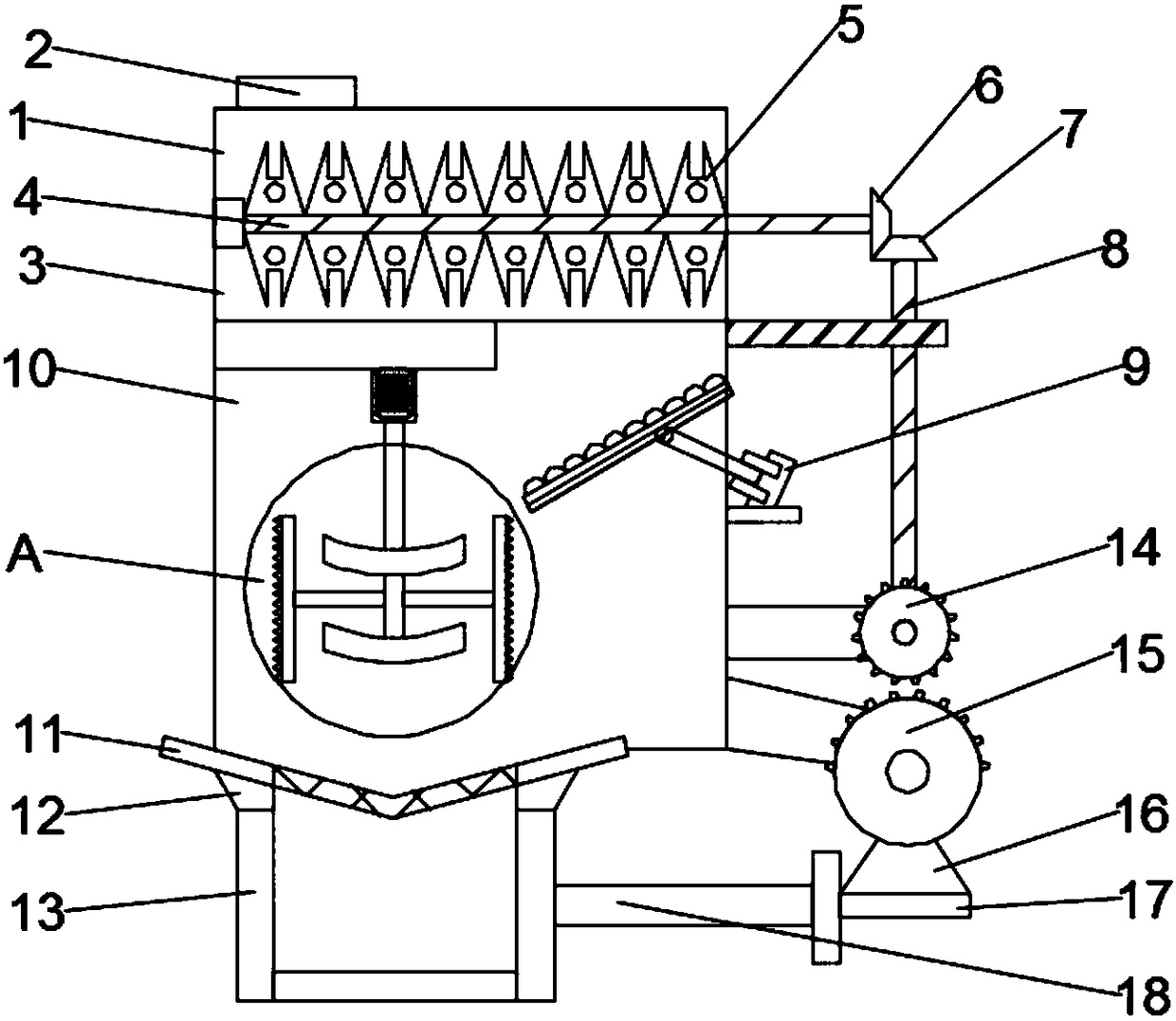 Fodder feeding device for breeding industry