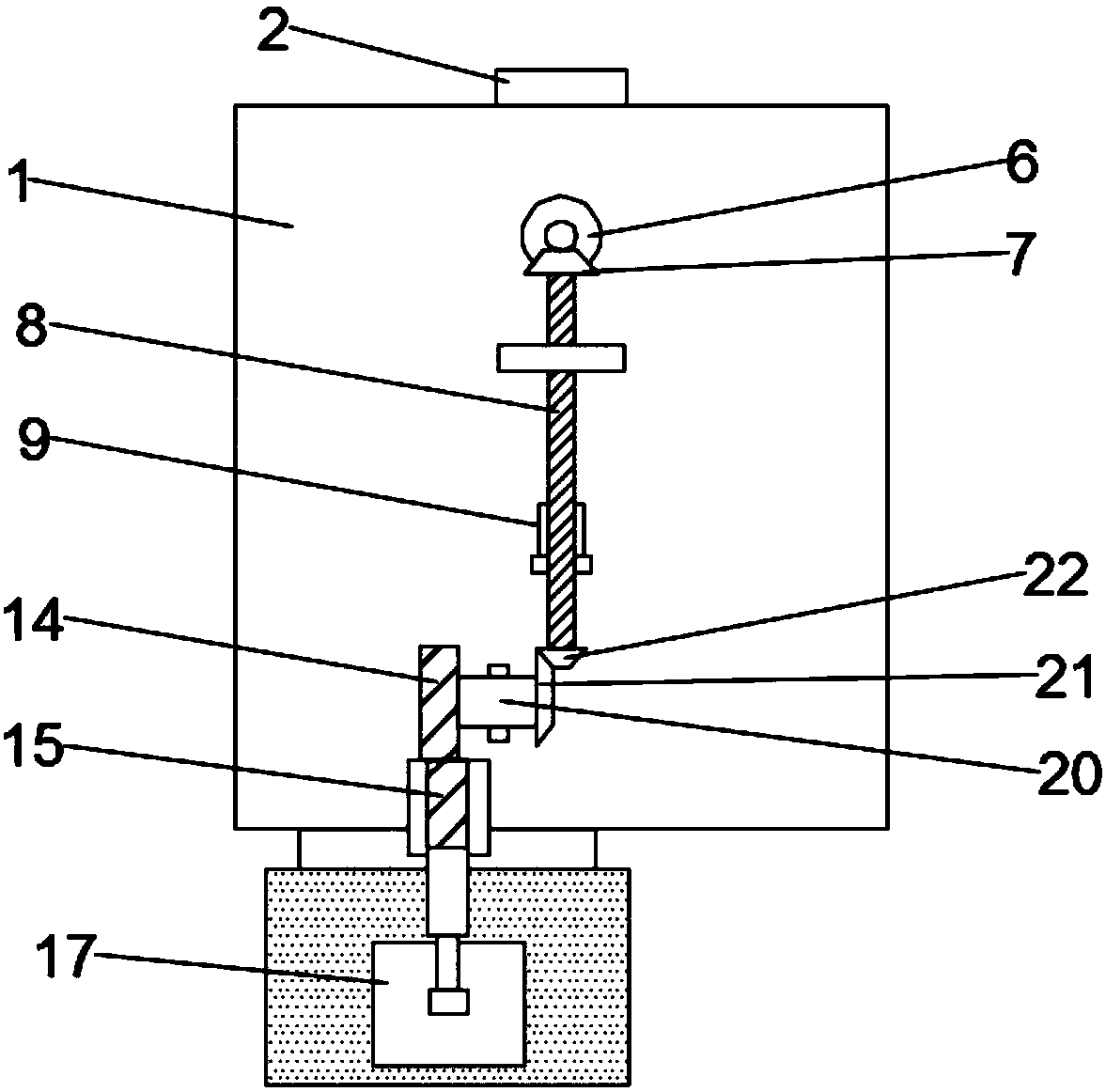 Fodder feeding device for breeding industry