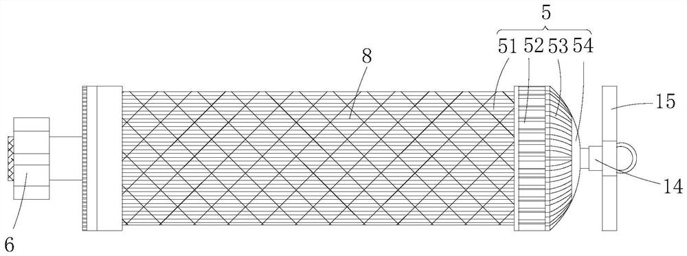 Ultrafiltration membrane filter element with pre-membrane gas exhaust device