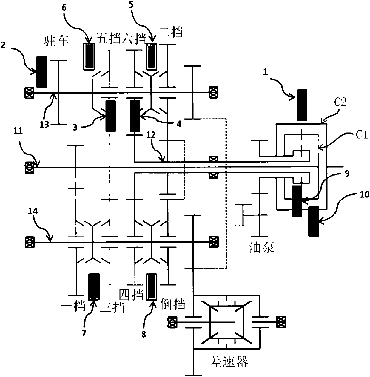 A creep control method for dual-clutch automatic transmission