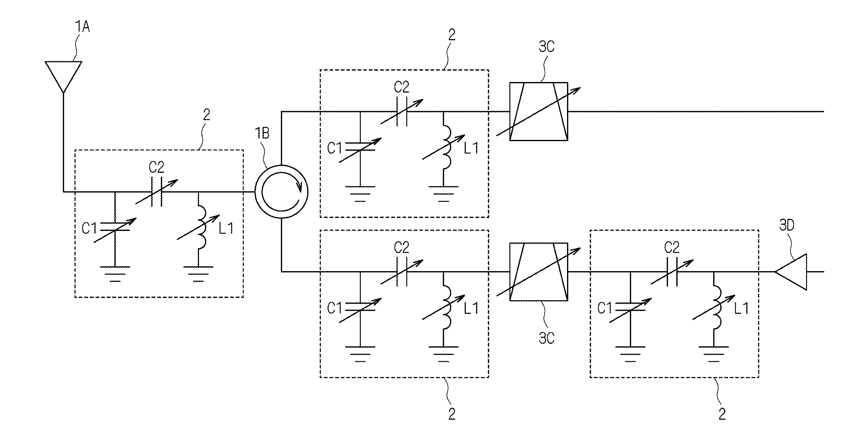 High-frequency circuit and transmission and reception circuit using high-frequency circuit