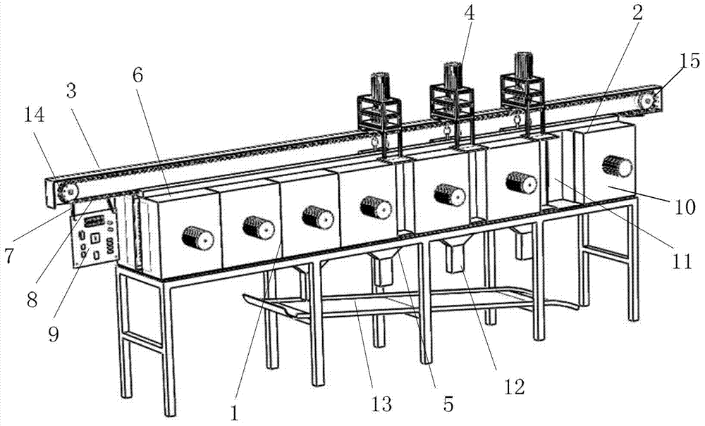 Disassembly device for reusable surface-mounted components of waste circuit board