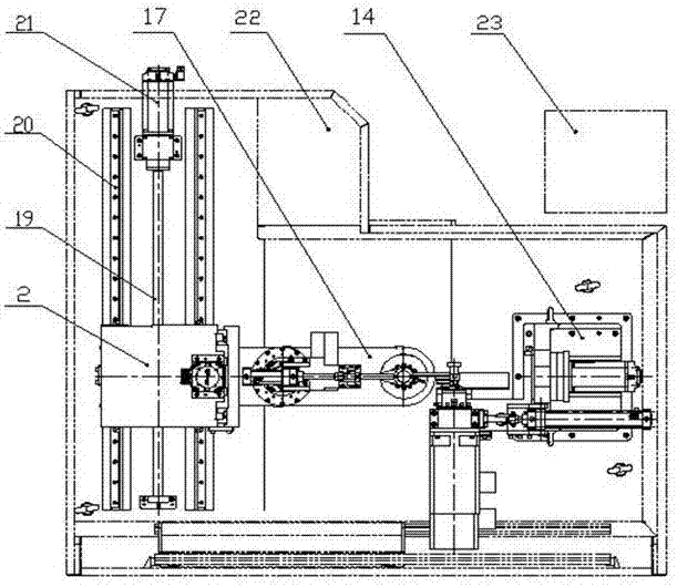 A CNC milling machine with single swing arm structure