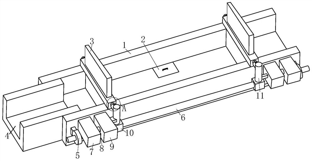 Iron storage type trough structure of blast furnace