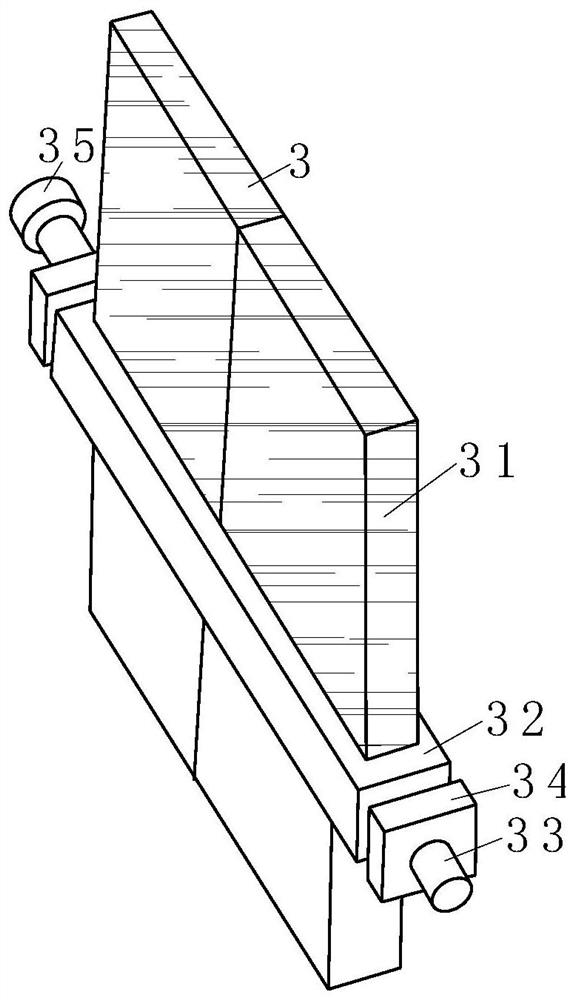 Iron storage type trough structure of blast furnace