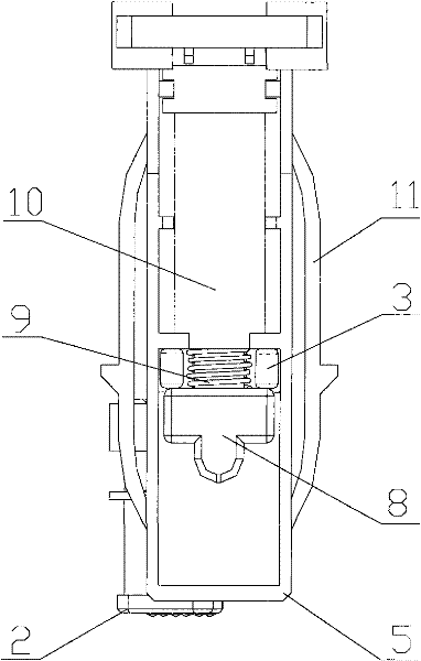 Dust catcher walking device with adjustable height