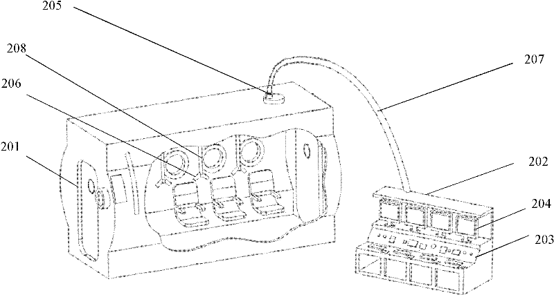 Vital sign monitoring method and system of high pressure oxygen cabin