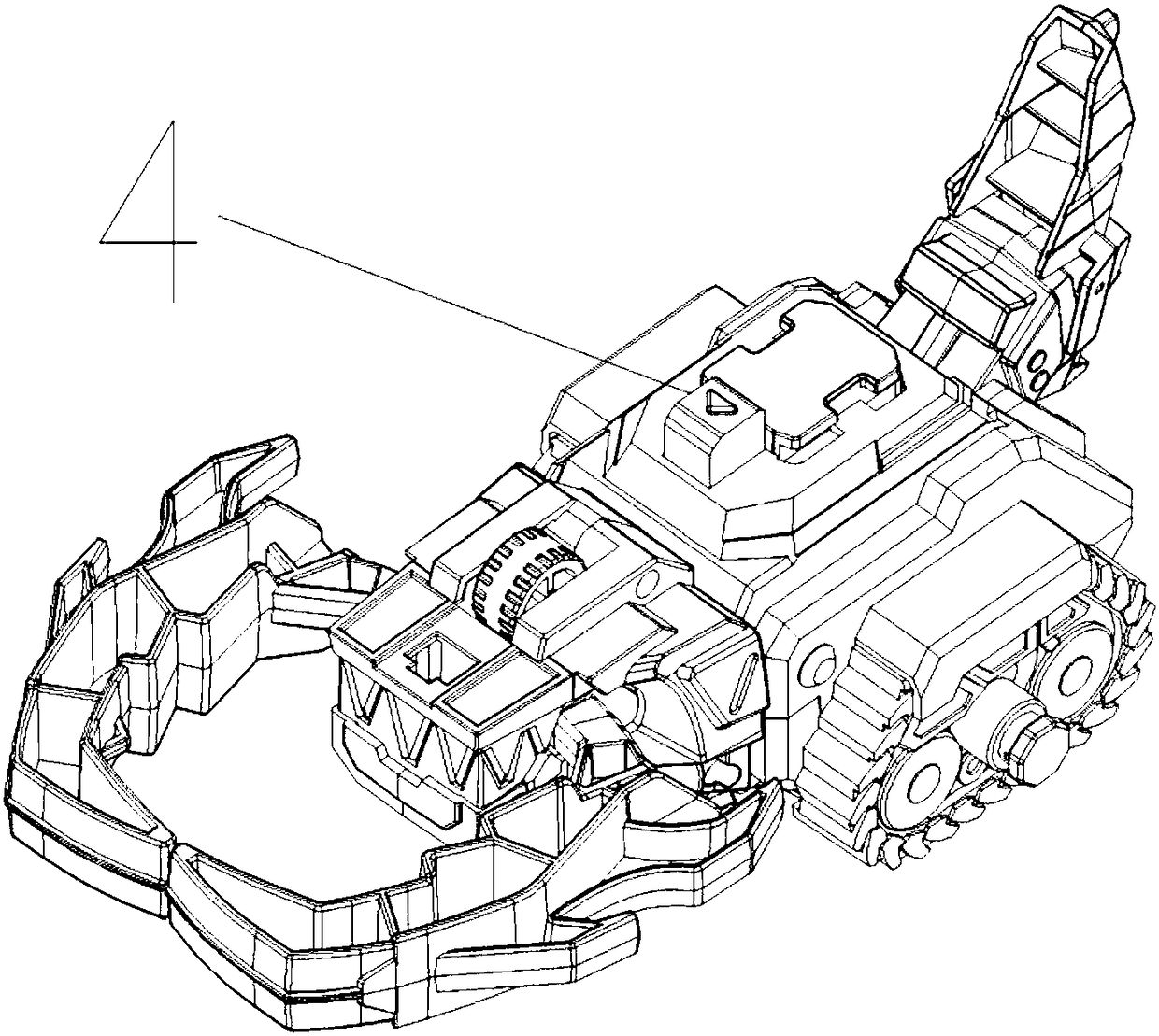 Clamping-type toy car running at fixed distance