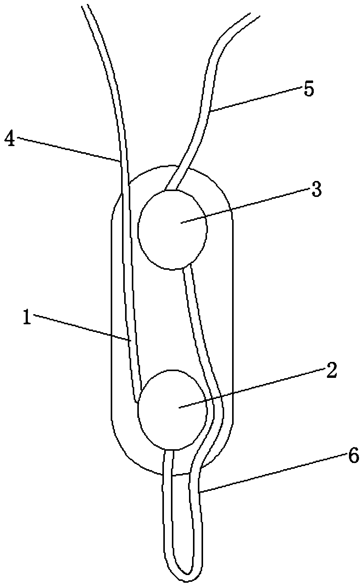 A subcutaneous buried puncture device for hemodialysis arteriovenous puncture