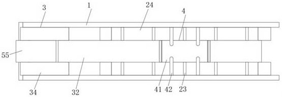 Conveying device for mask conveying production