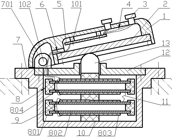 Generating set for lamp switches based on hollow piezoelectric transducer