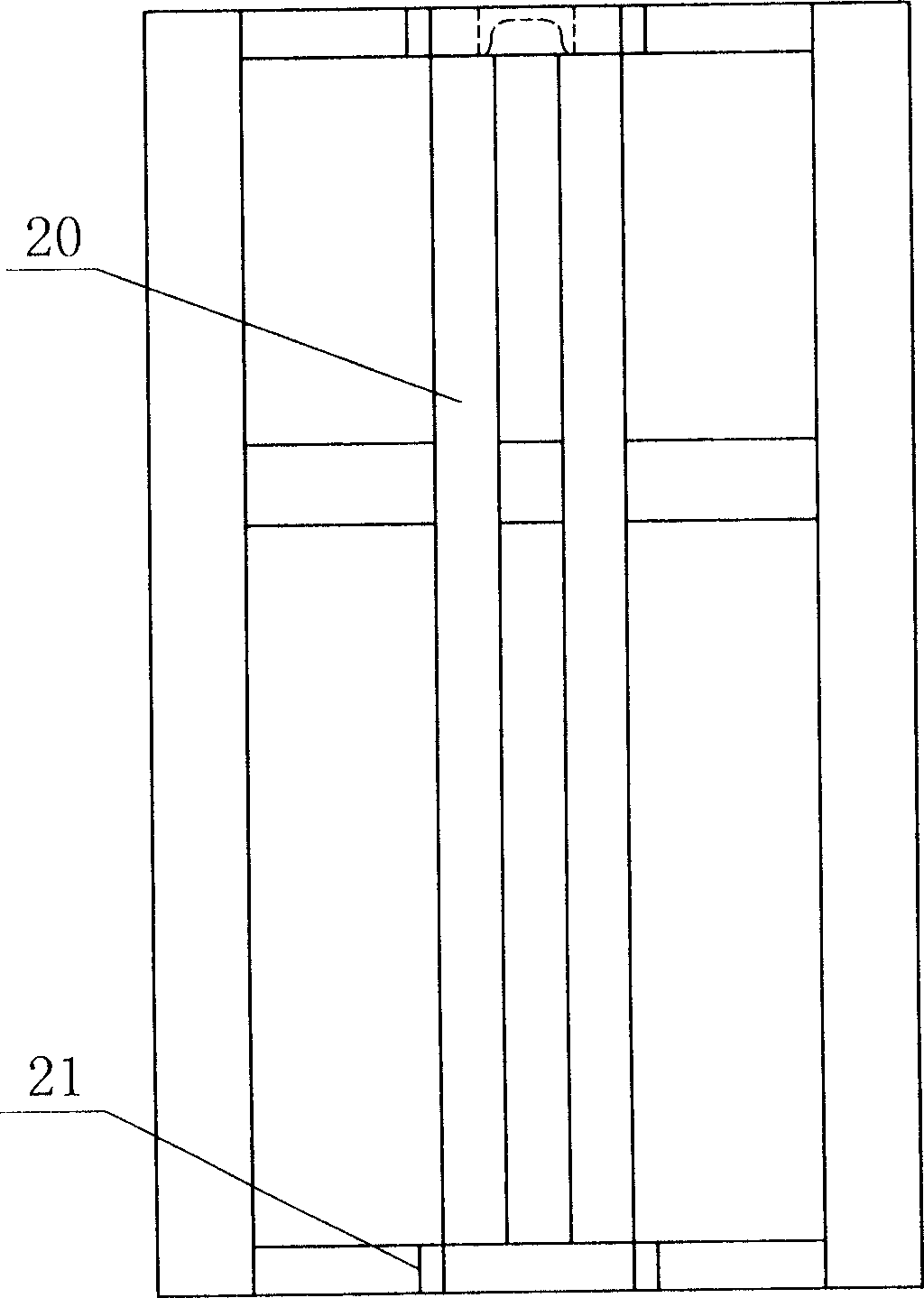 Buffer-braking anti-falling device for disposing rope breakage of vertical conveyor