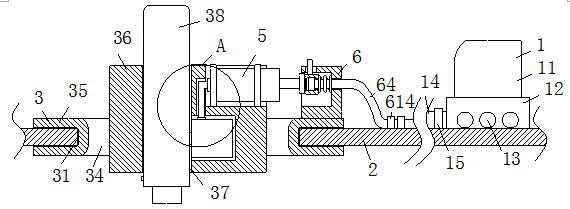 Light source emission detection probe with integrated structure