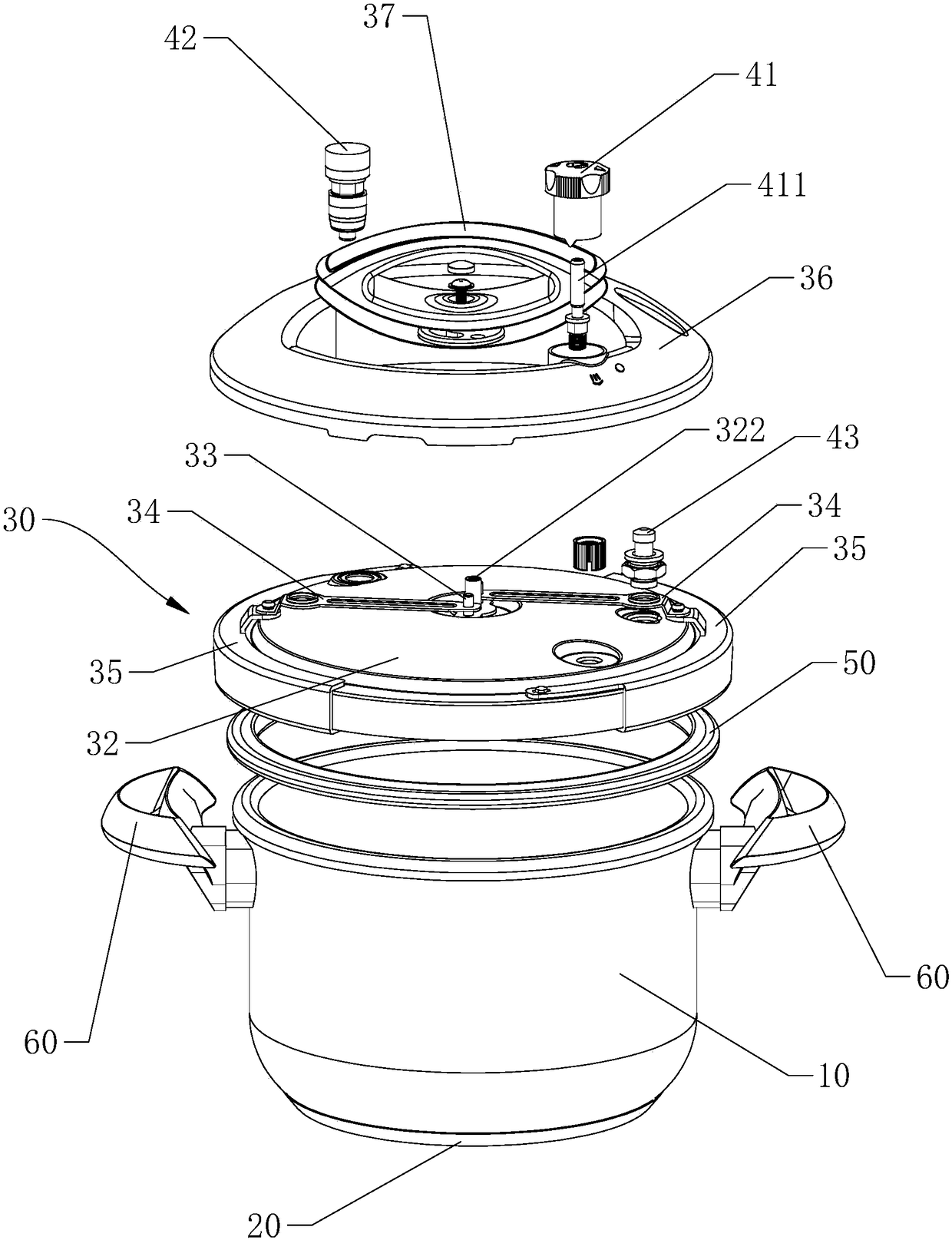 Vacuum energy-saving thermal insulation pressure cooker