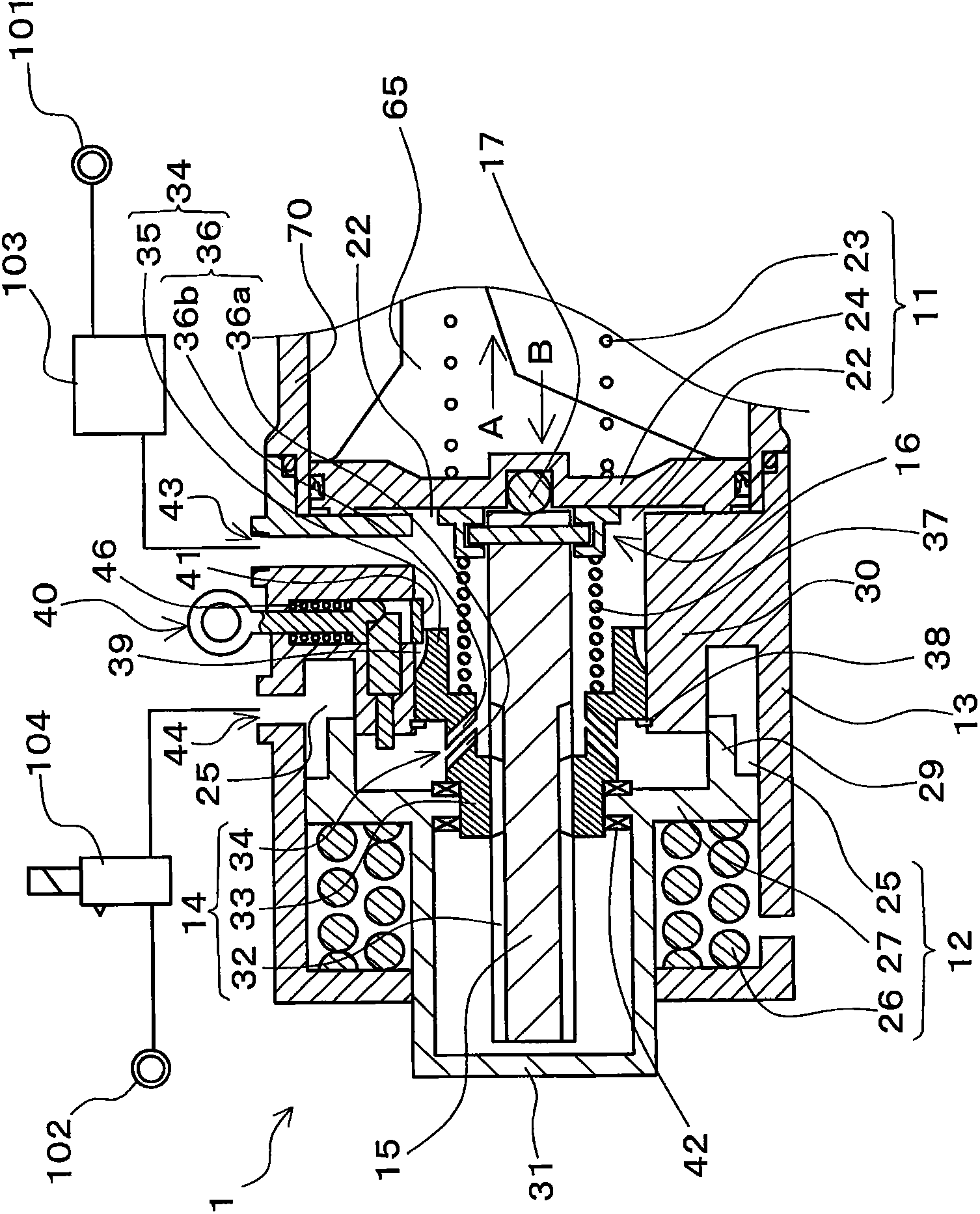 Brake cylinder device and unit brake