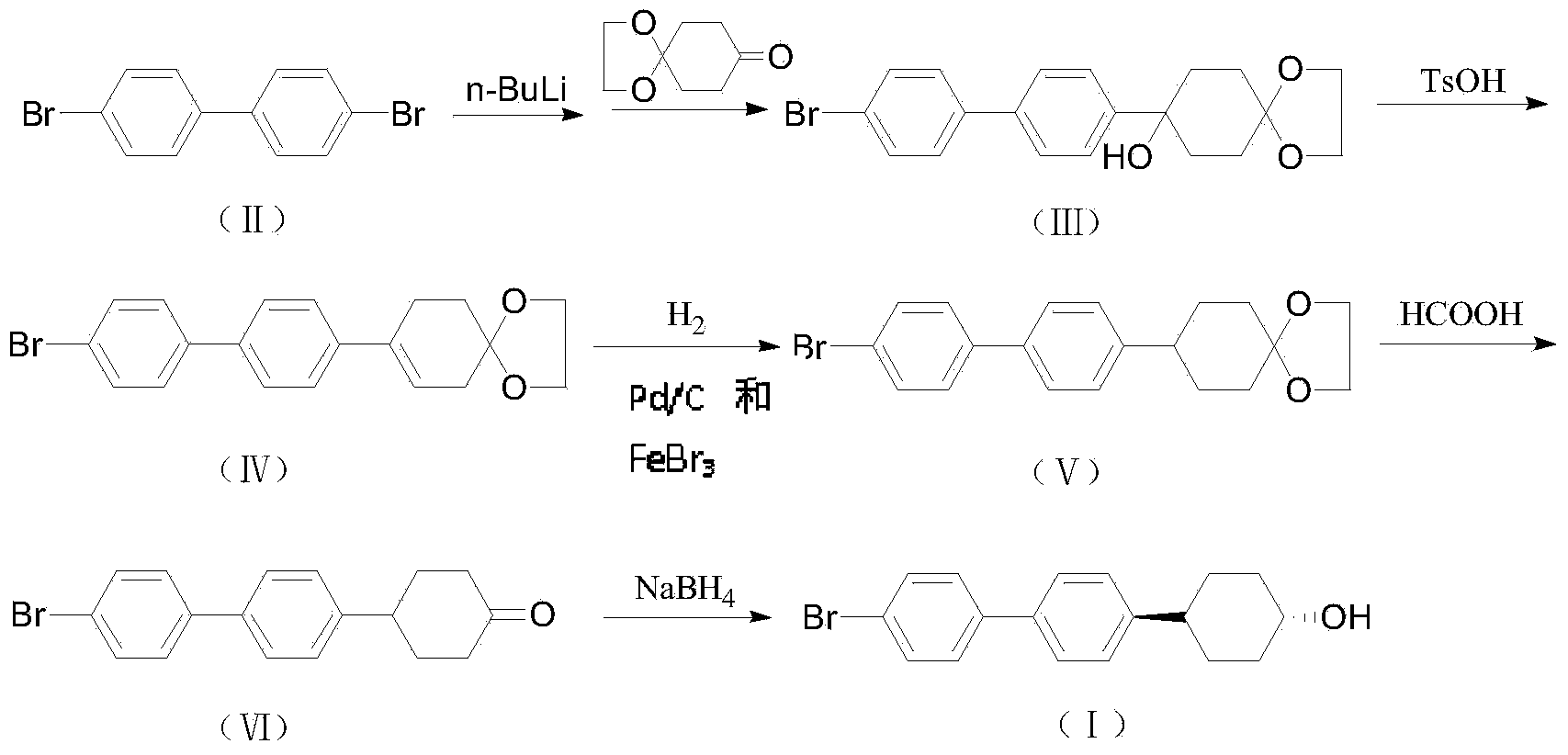 A kind of preparation method of 4-trans-(4'-bromo-biphenyl-4-yl)-cyclohexanol