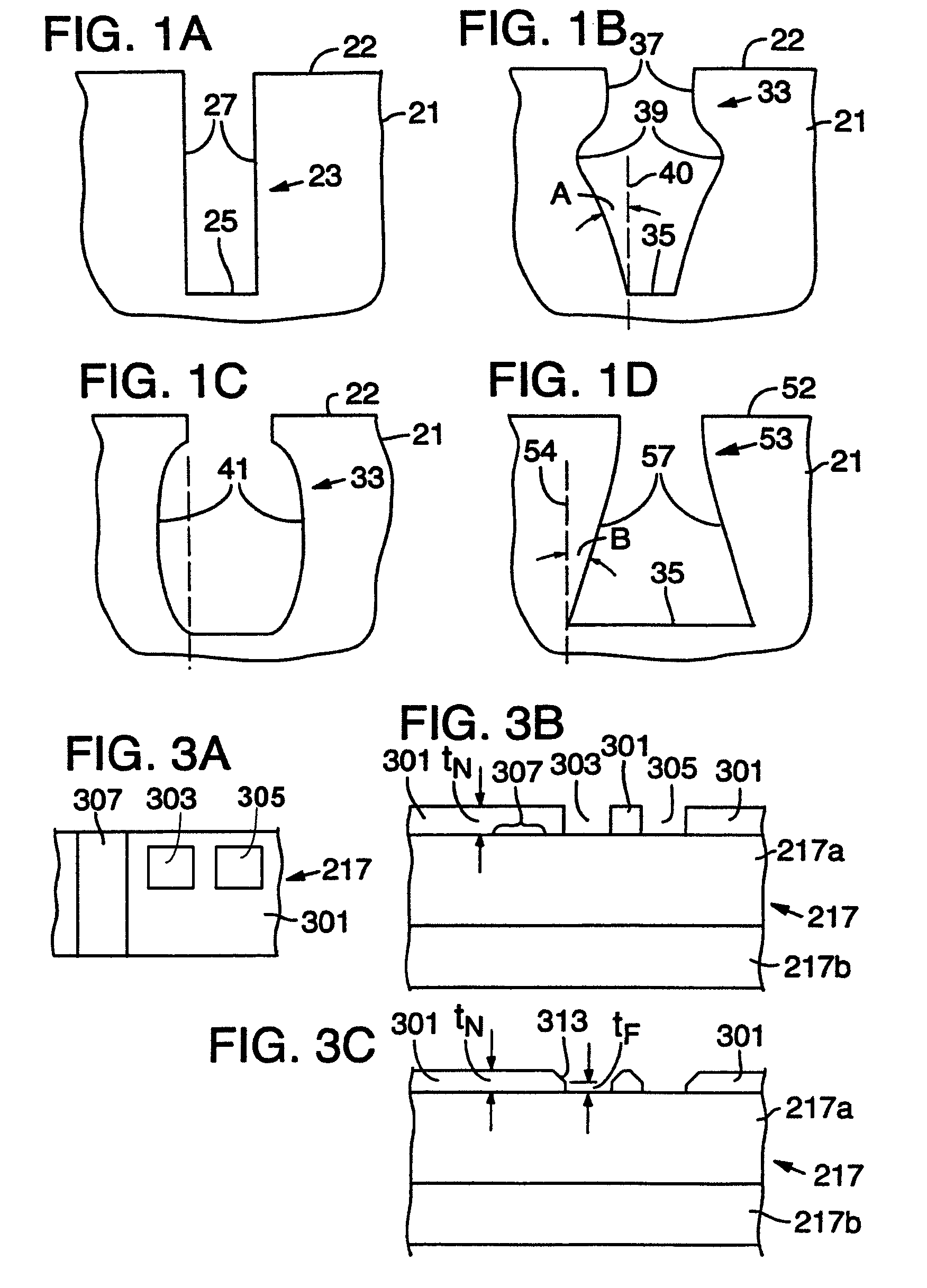 Etching methods and apparatus and substrate assemblies produced therewith