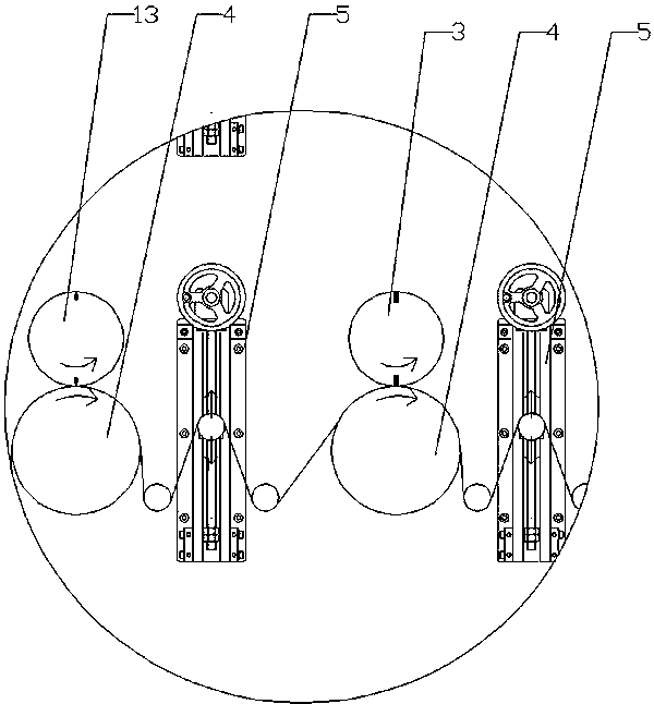 Cross guide type plastic bag packaging structure and manufacturing method of plastic bags of this type