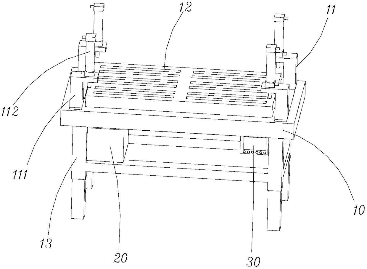 Clamping table for plate machining