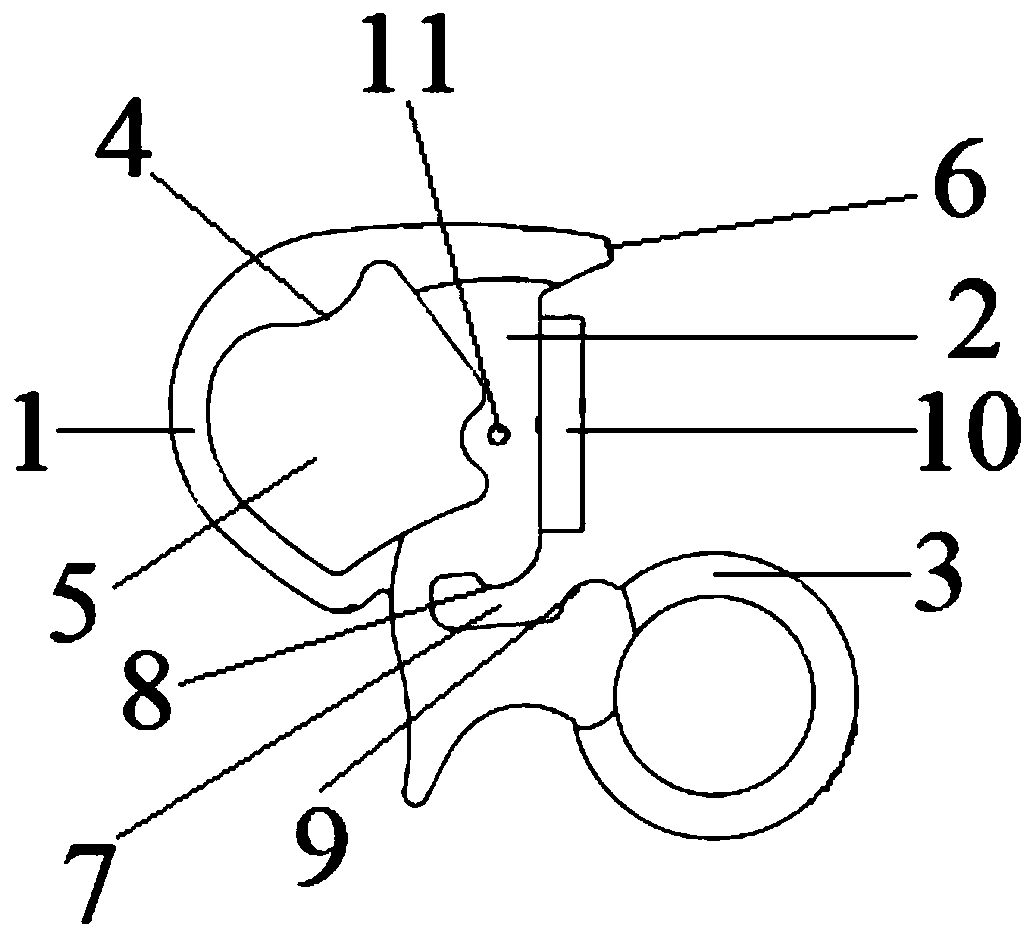 Automobile skylight sealing strip with partition structure