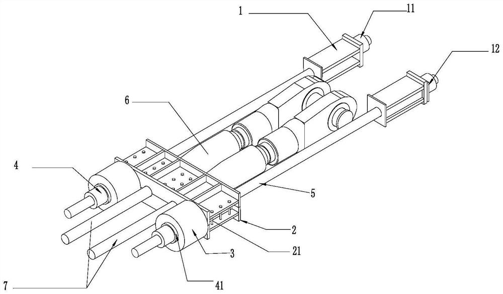 Construction method of ultra-large-span double-high-vanadium-cable curved surface beam string