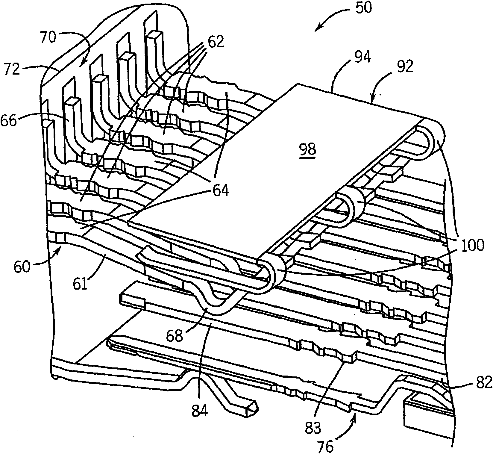 Cross talk reduction for high speed electrical connectors