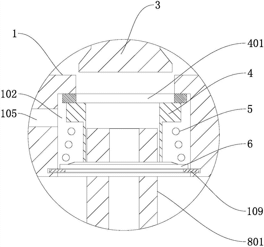 Upper valve body with pressure relief compensation function and pneumatic valve using same