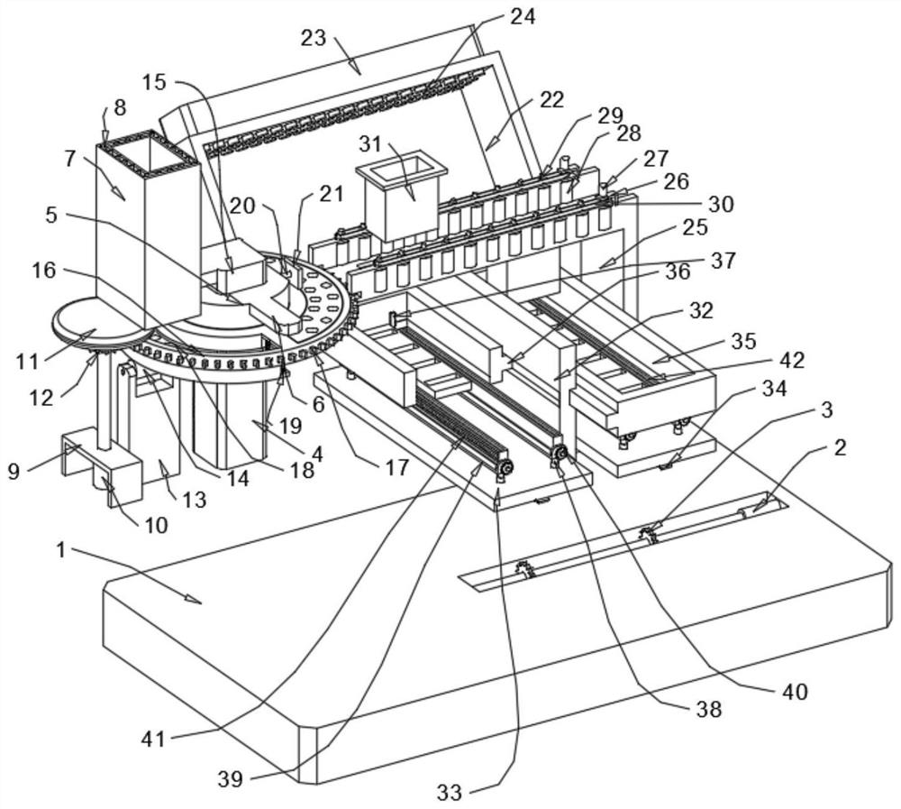 Glass slide cleaning and disinfecting device for biological teaching