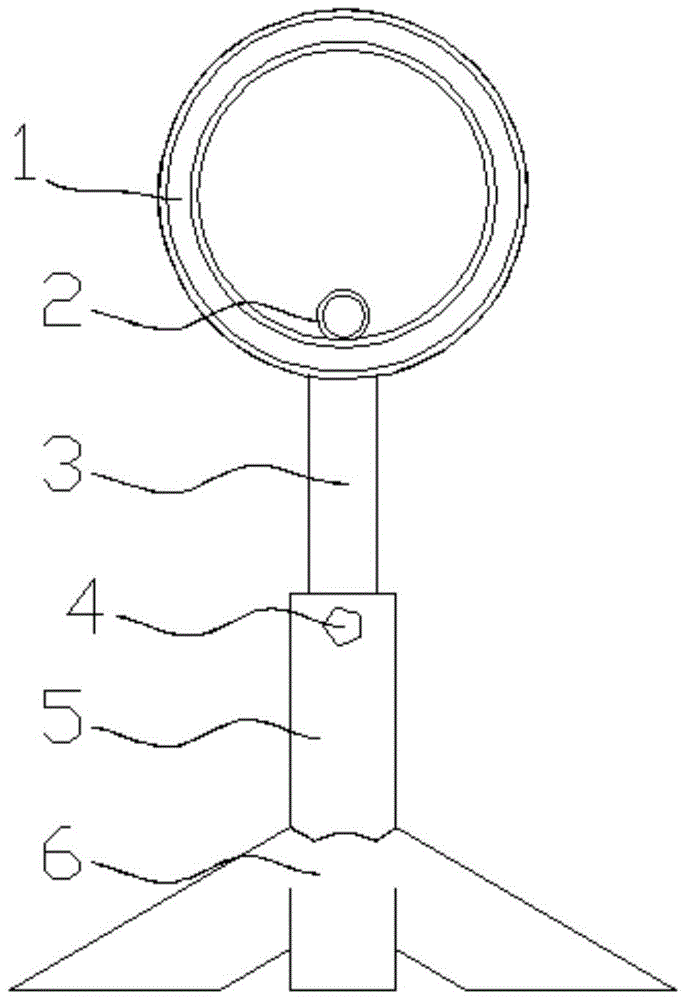 A long rod spray gun spraying bracket