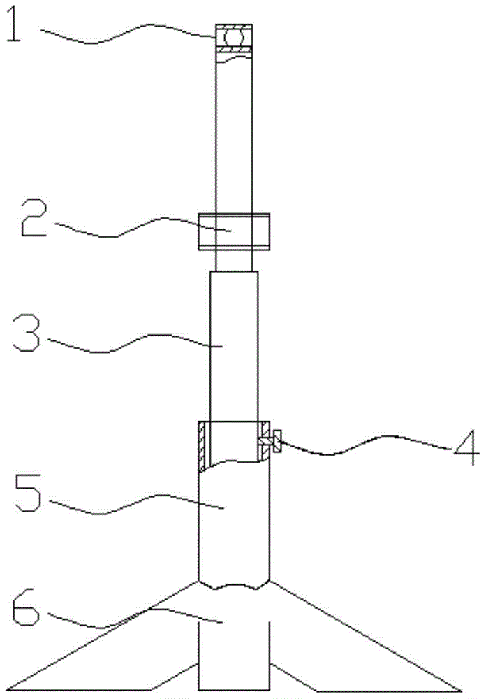 A long rod spray gun spraying bracket