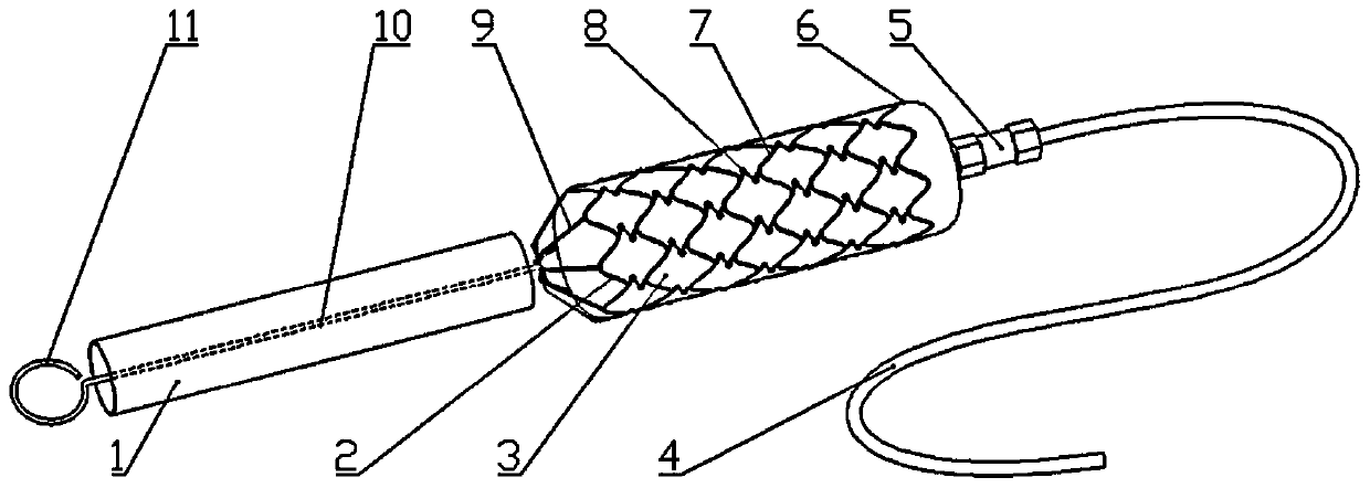 Elastic double-support variable-diameter core rod for bending aircraft engine metal conduit