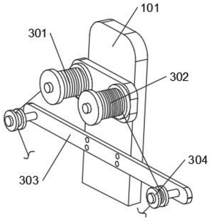 Processing device for blending wool and tree fiber into yarn