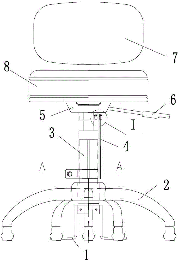 Vehicle-mounted swivel chair